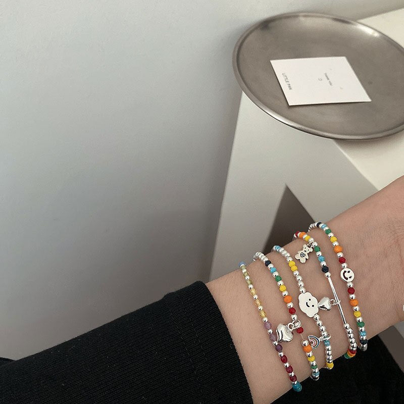 Pulseras felices de mujer