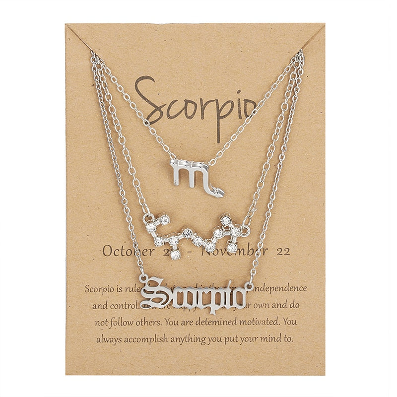 Juego de Collares con signos zodiacales