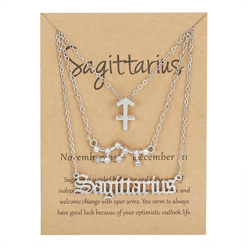 Juego de Collares con signos zodiacales