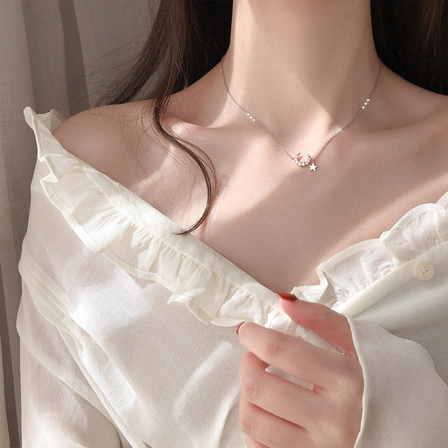 Collar con corazón de mujer