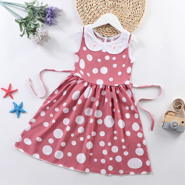 Vestido con estampado de niñas