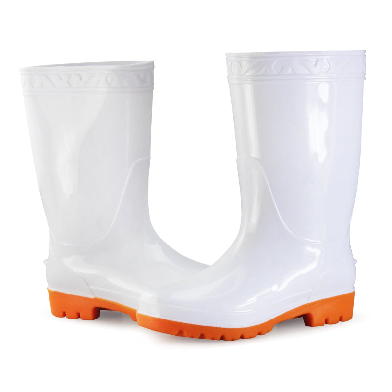 Botas blancas de lluvia