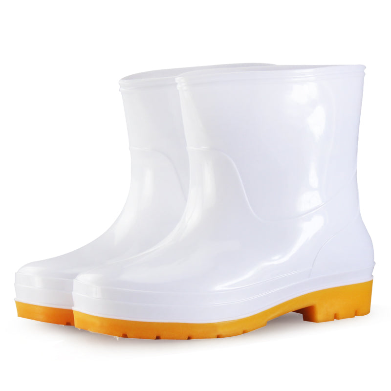 Botas blancas de lluvia