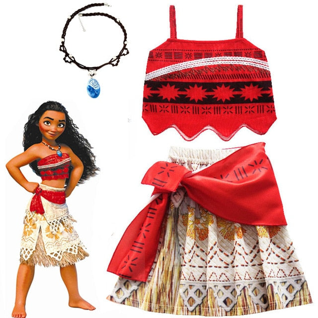 Traje de Moana para niñas