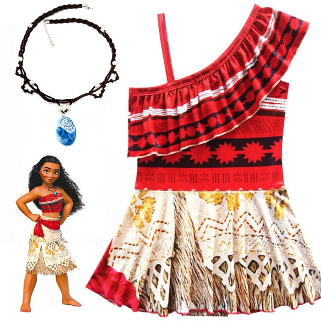 Traje de Moana para niñas