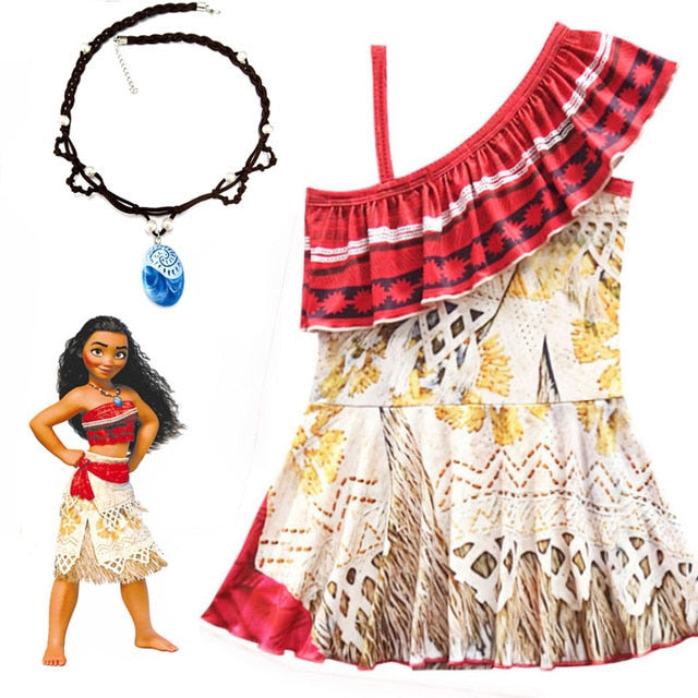 Traje de Moana para niñas