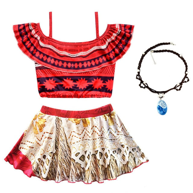 Traje de Moana para niñas