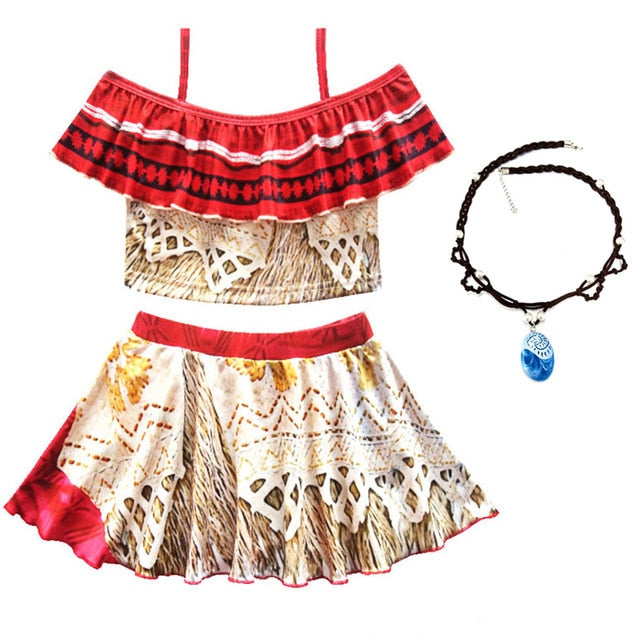 Traje de Moana para niñas