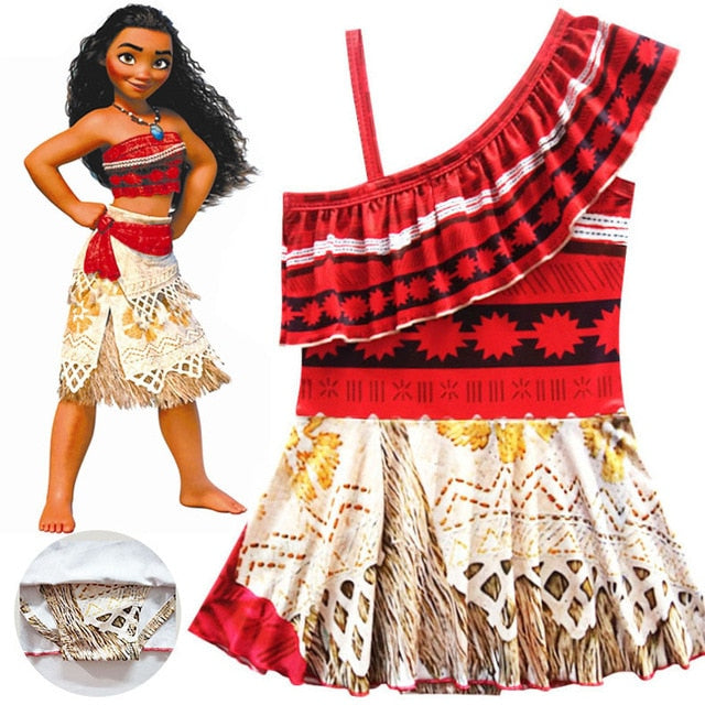 Traje de Moana para niñas