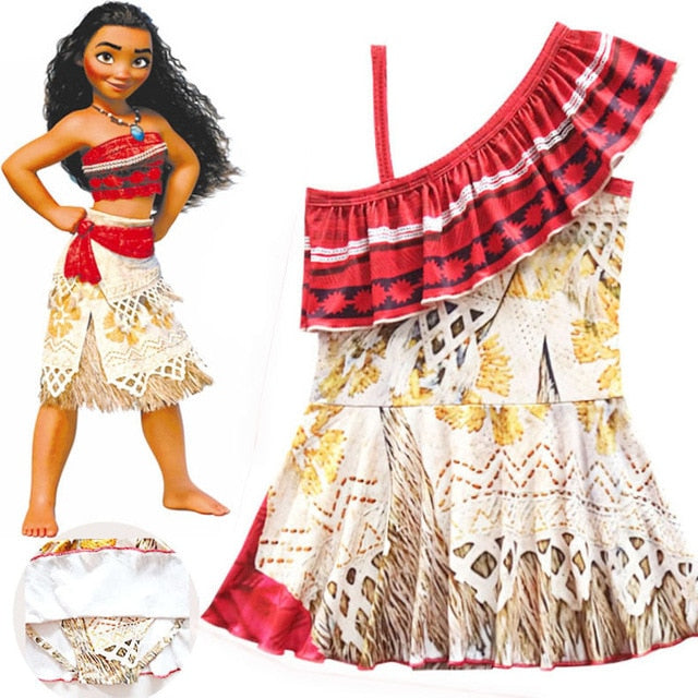 Traje de Moana para niñas