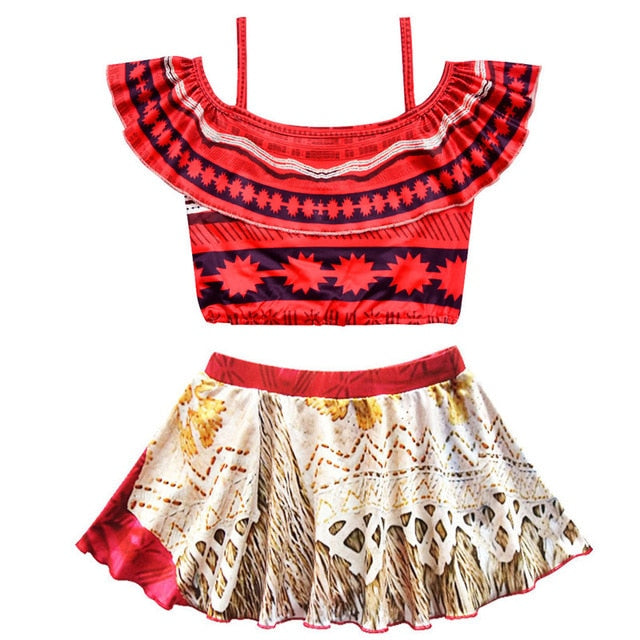 Traje de Moana para niñas