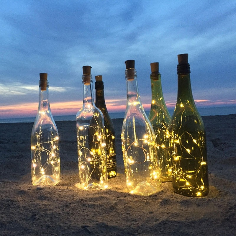 Luces LED para botellas