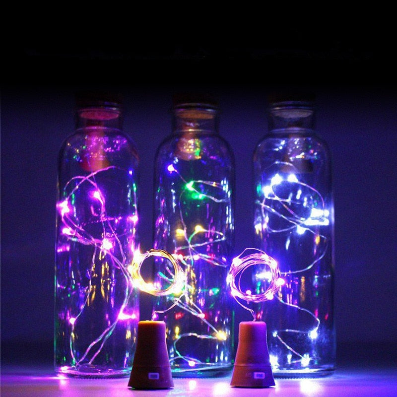 Luces LED para botellas