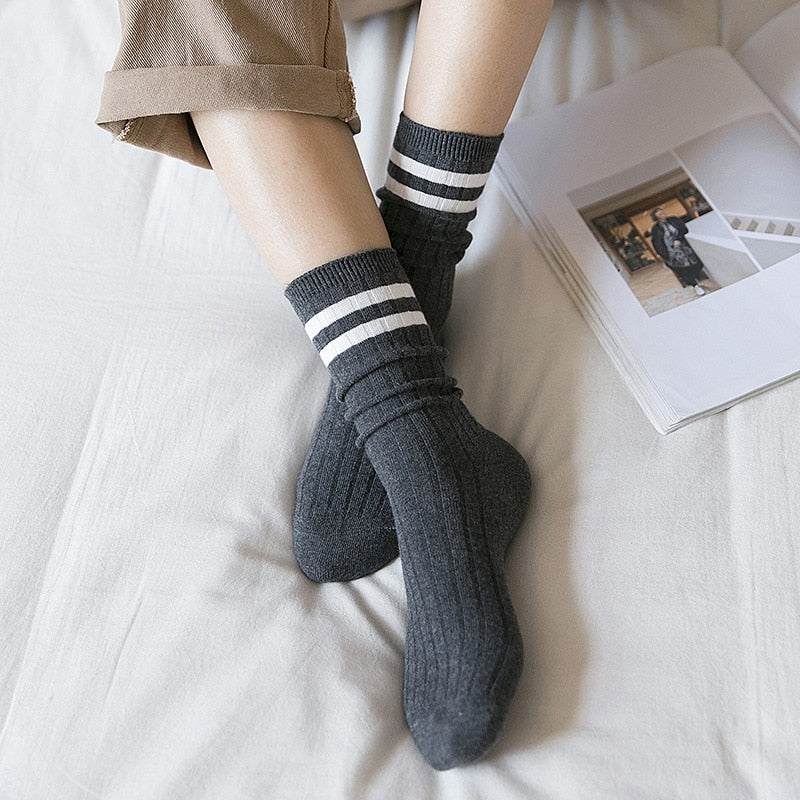 Calcetines de mujeres en estylo Loose socks Japoneses