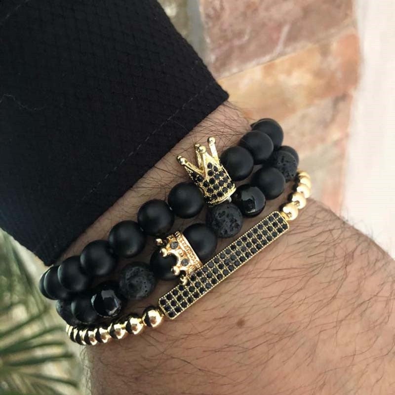 Brazalete de cuentas para hombre