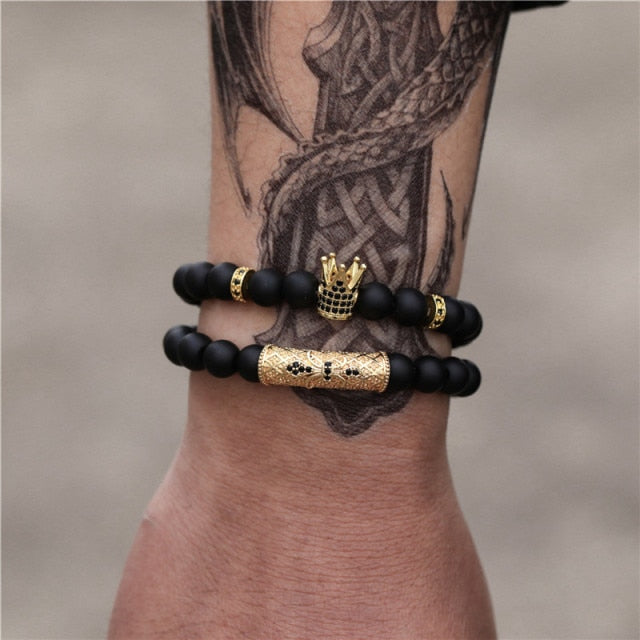 Brazalete de cuentas para hombre