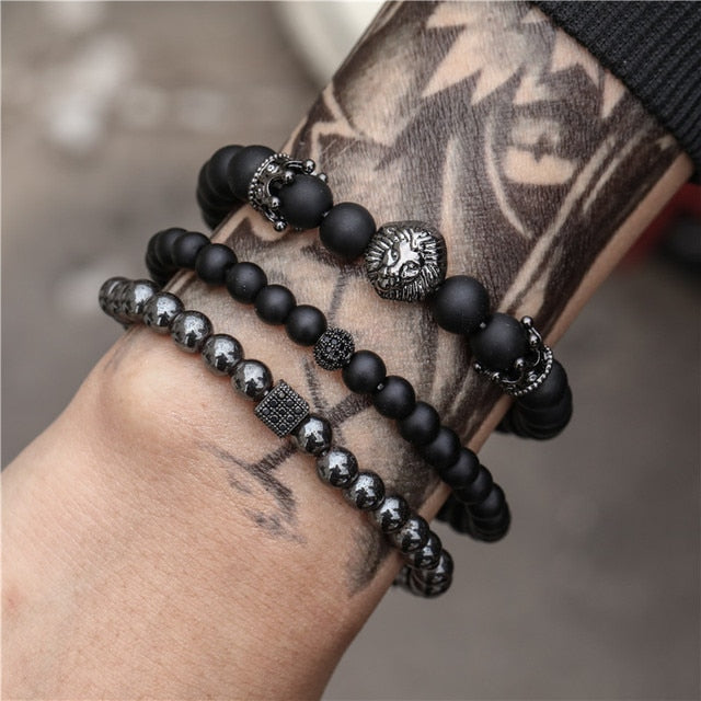 Brazalete de cuentas para hombre