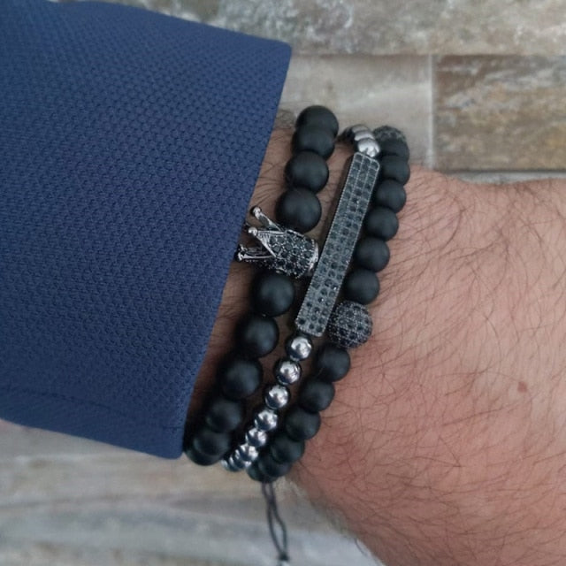 Brazalete de cuentas para hombre