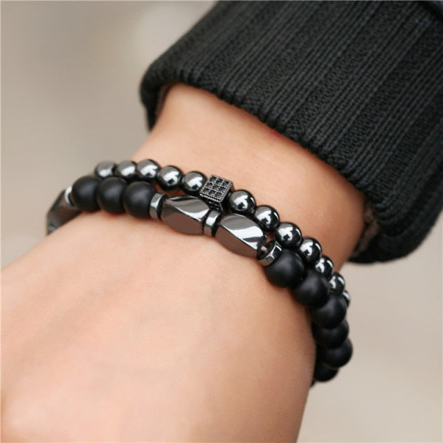 Brazalete de cuentas para hombre