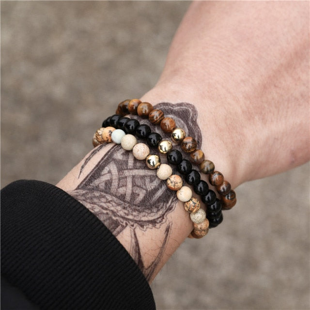 Brazalete de cuentas para hombre