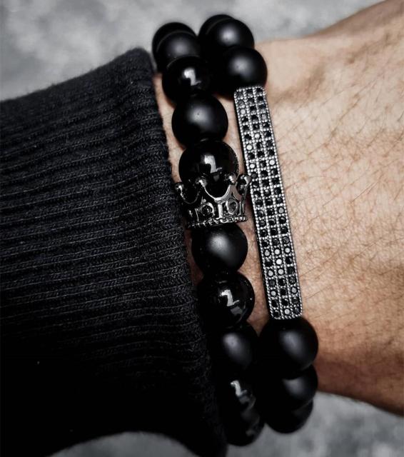 Brazalete de cuentas para hombre