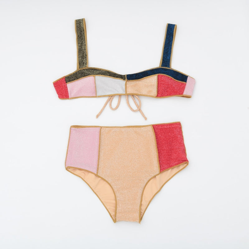 Bikini elegante de cintura alta