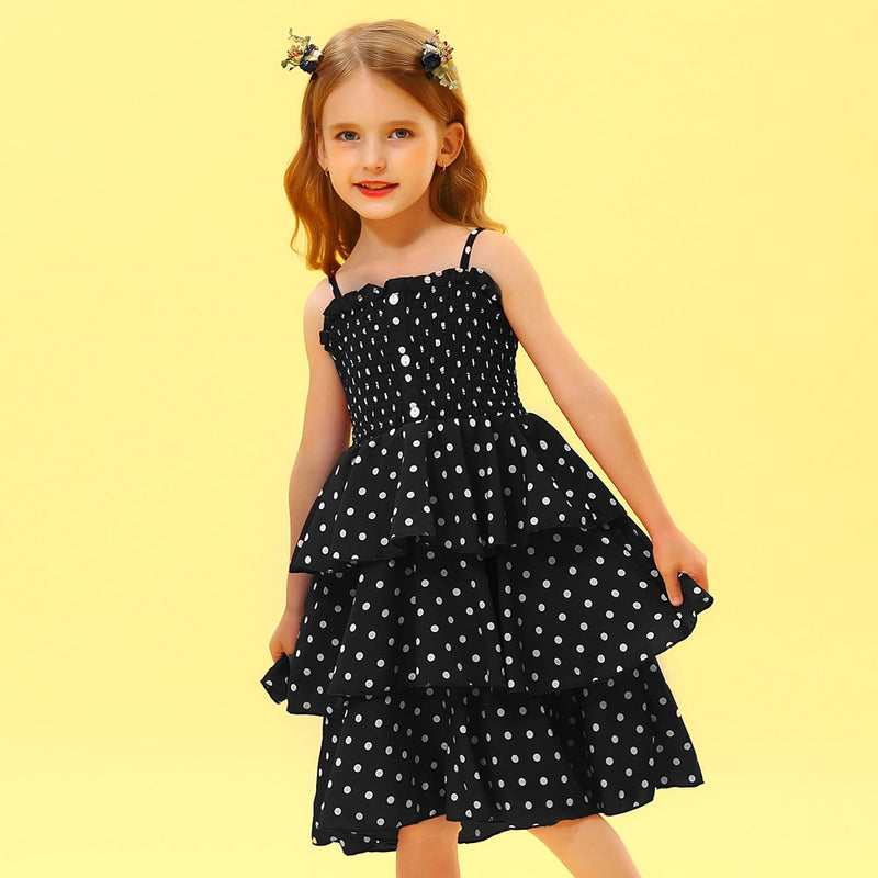 Vestido con volantes para niñas