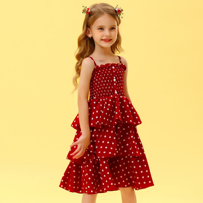 Vestido con volantes para niñas