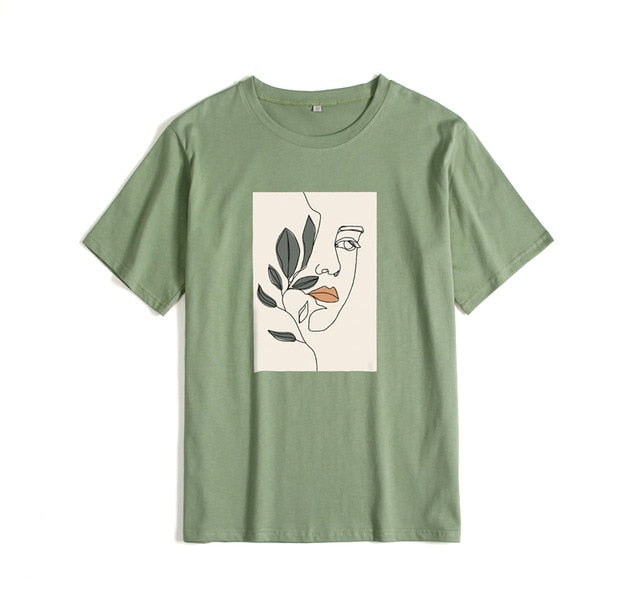 Camiseta corta de mujer