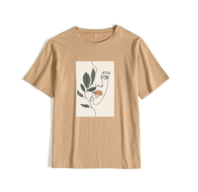 Camiseta corta de mujer