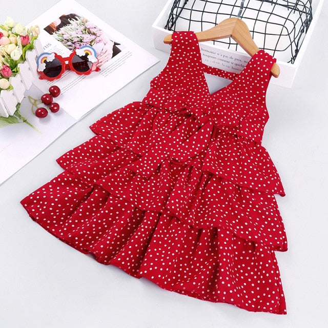 Vestido con volantes para niñas