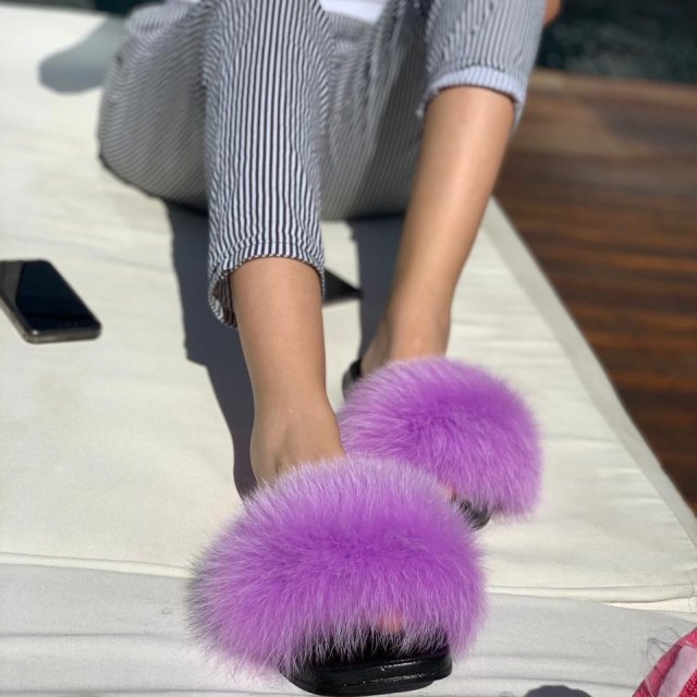 Pantuflas de peluche de mujer