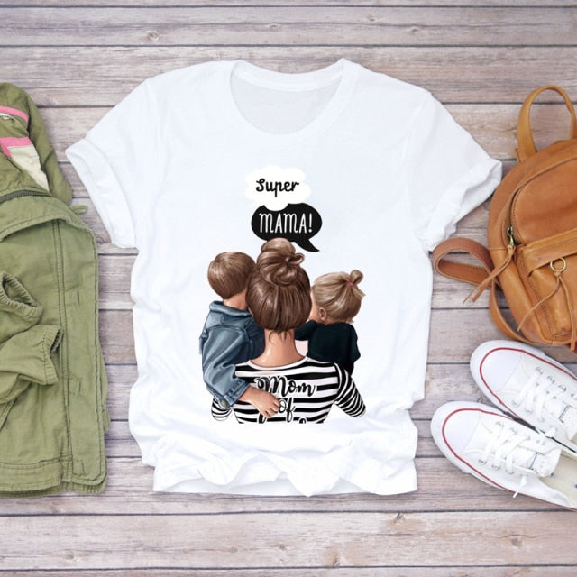 Camiseta corta para mamás