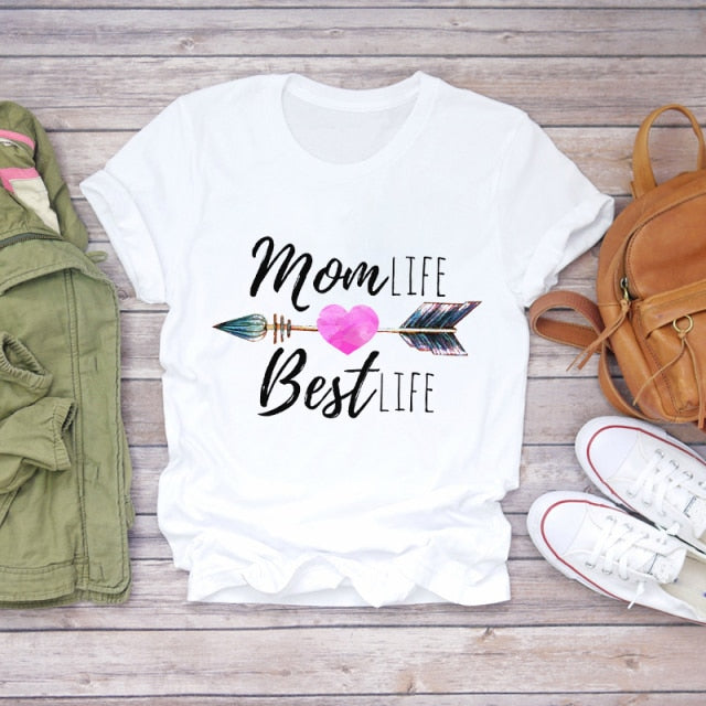 Camiseta corta para mamás