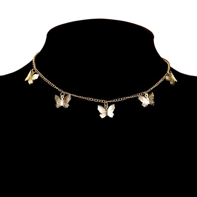 Collar o pendiente de mariposa de mujer