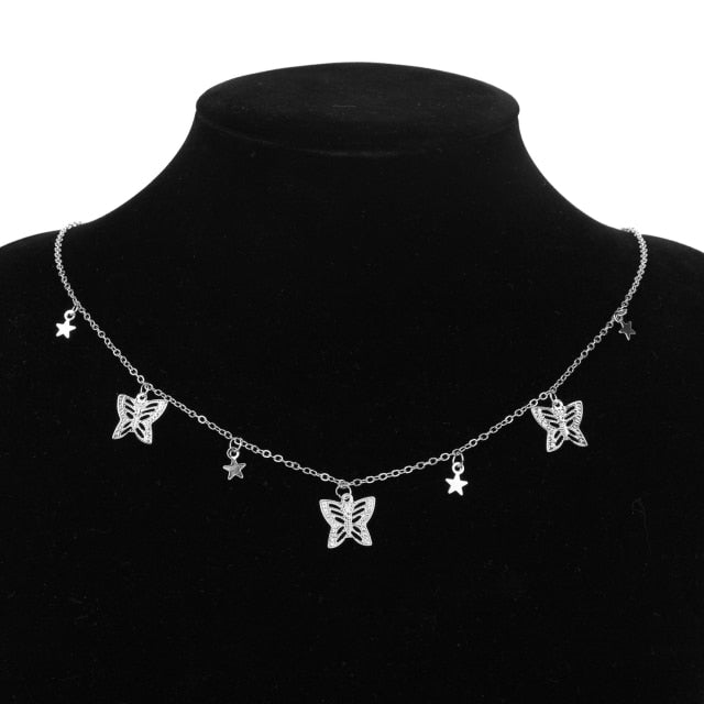 Collar o pendiente de mariposa de mujer