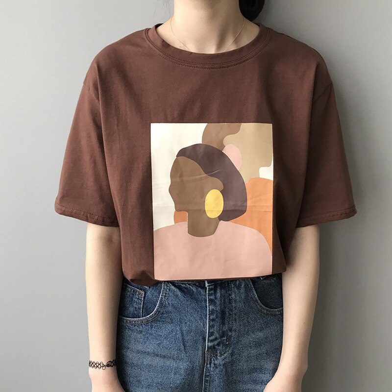 Camiseta de moda de mujer