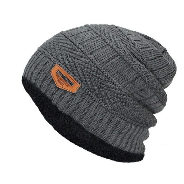 Gorro de invierno de punto para hombre