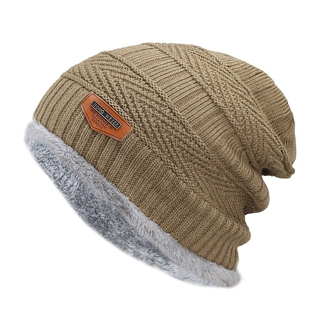 Gorro de invierno de punto para hombre