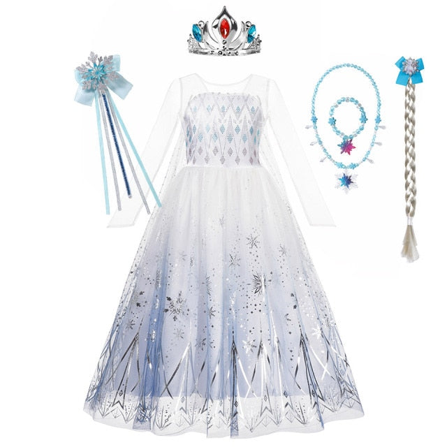 Vestido Reina de las Nieves para niñas