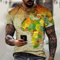 Camiseta cartográfica de verano