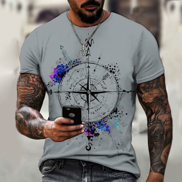 Camiseta cartográfica de verano