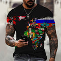 Camiseta cartográfica de verano