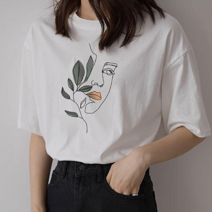 Camiseta corta de mujer