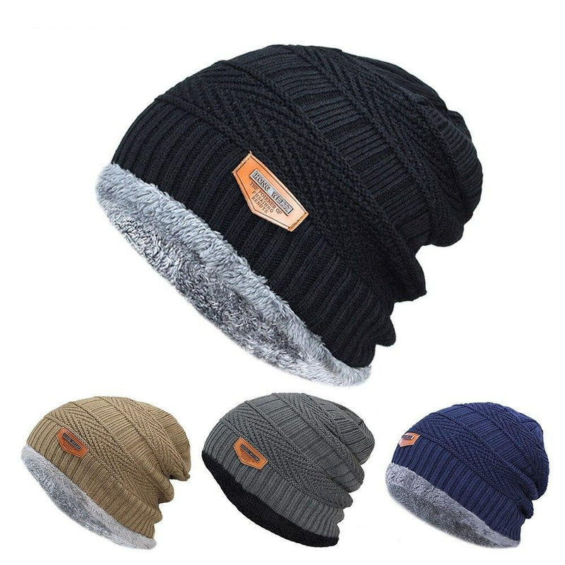 Gorro de invierno de punto para hombre