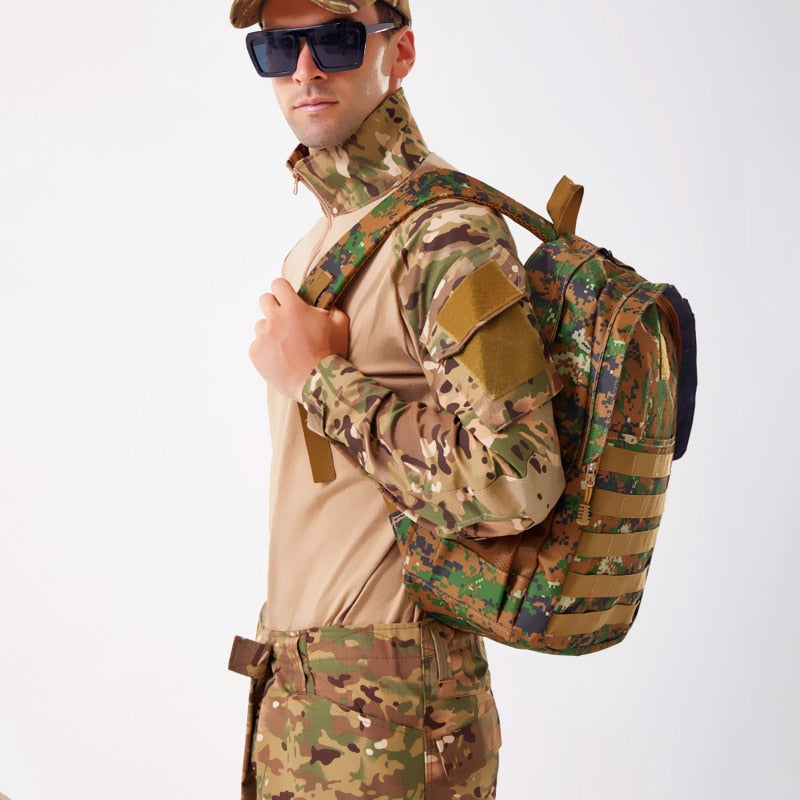 Mochila de camuflaje de hombre