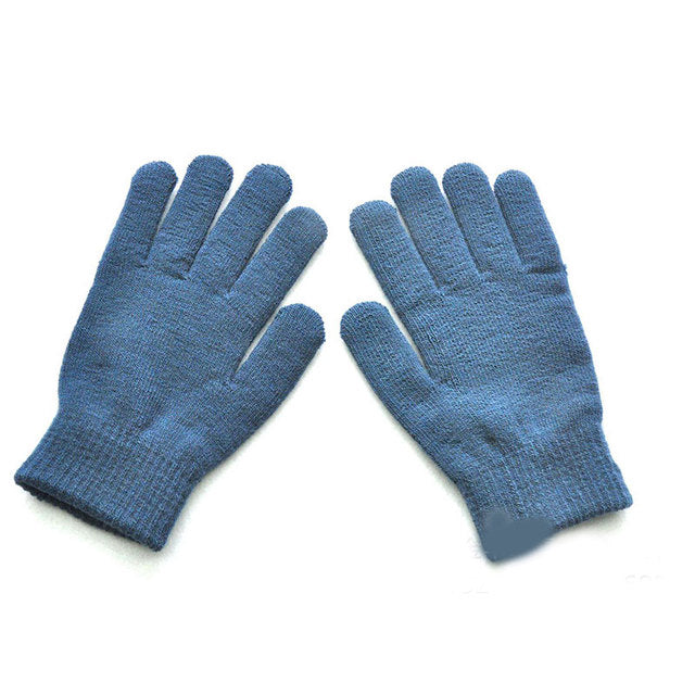 Guantes tejidos de invierno