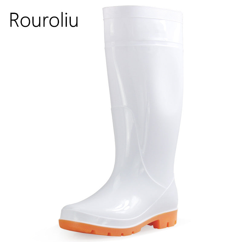 Botas blancas de lluvia