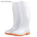 Botas blancas de lluvia