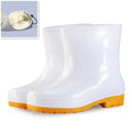 Botas blancas de lluvia